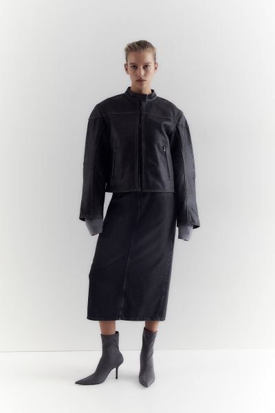 Denim Skirt - Dark gray - Ladies | H&M US | H&M (US + CA)