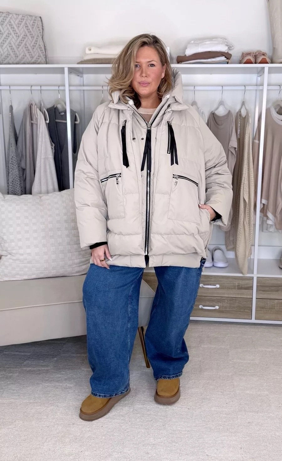 Wearing a 3X in the coat and 20 in the jeans!

Plus size fashion, everyday outfit ideas, comfy casual, trendy fashion, mom style, midsize fashion, wide leg jeans

#LTKMidsize #LTKOver40 #LTKPlusSize