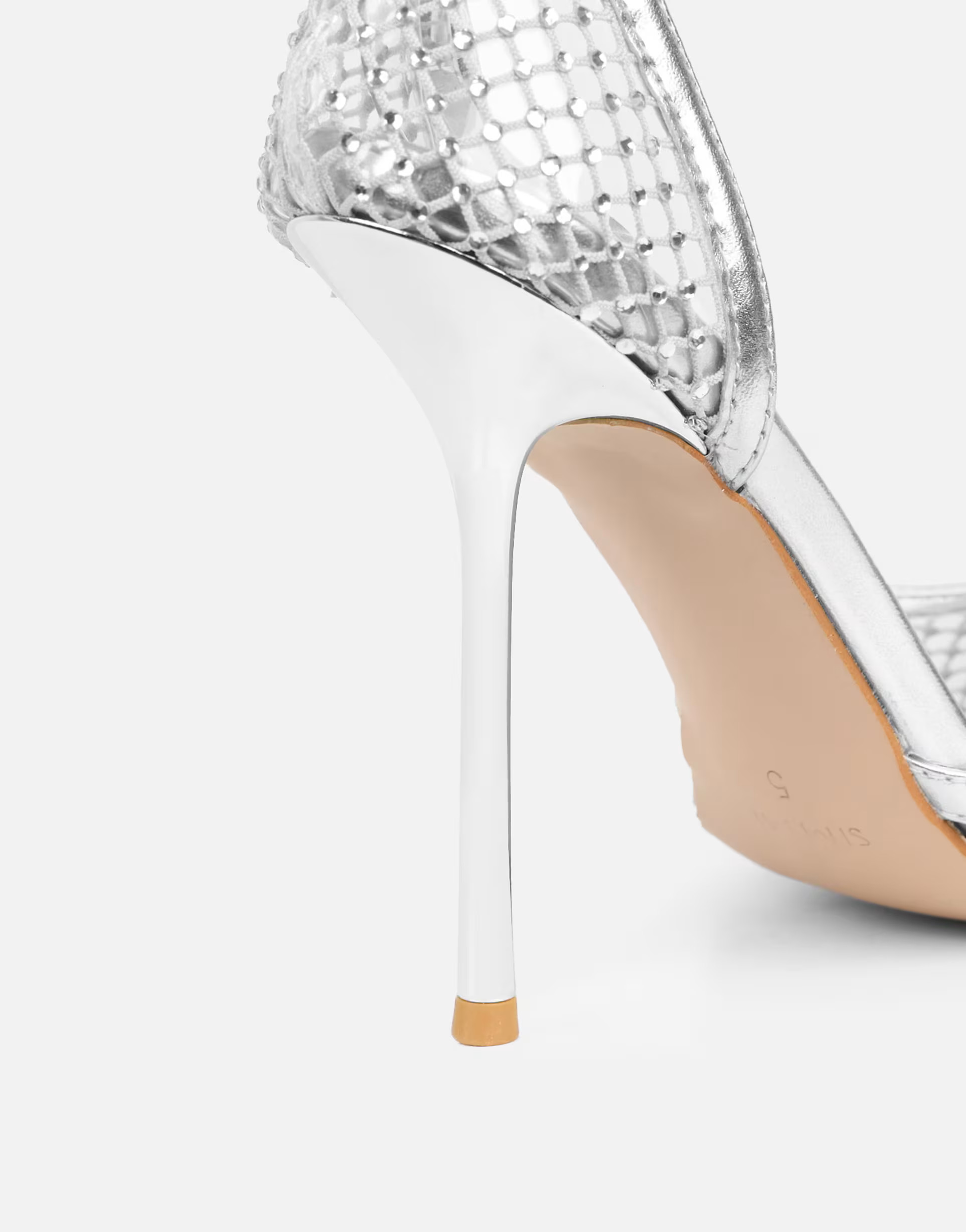 SIMMI Shoes Manni diamante heels in silver | ASOS (Global)