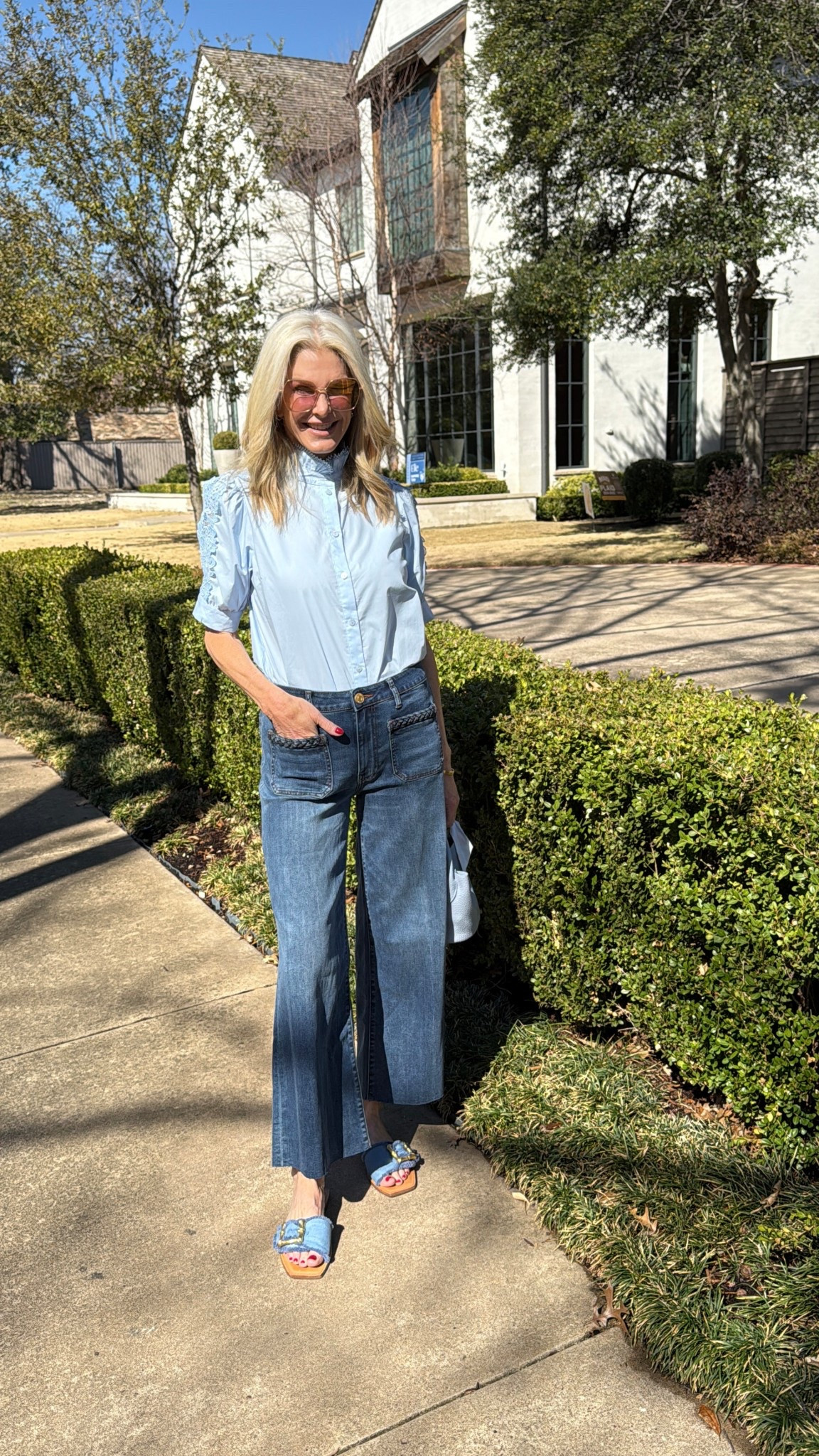 The perfect combo for a beautiful spring day! Size S top and 4 jeans  

#LTKStyleTip #LTKSeasonal #LTKOver40