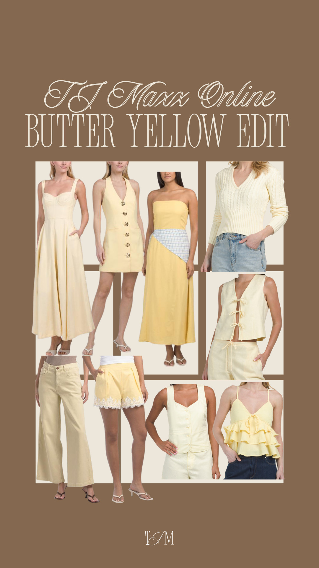 Butter yellow has me in a chokehold for summer and TJ Maxx online actually has SO many pretty pieces right now 💛 these look way more expensive than they are and would be so cute for so many summer occasions. 

wedding guest dress summer, country concert outfits, summer outfits, date night outfits, teacher appreciation gift, graduation guest outfits, graduation dresses, business casual workwear, summer dresses, work outfits, butter yellow trend, vacation outfits beach, feminine summer outfits, brunch outfits, tj maxx online finds
 

 #LTKgrwm #LTKootd #LTKSeasonal