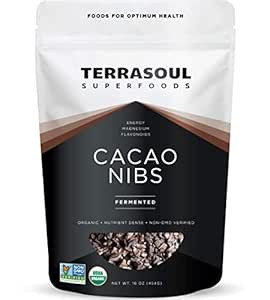Terrasoul Superfoods Raw Organic Cacao Nibs, 2 Lbs (2 Pack) - Raw | Keto | Vegan | Amazon (US)