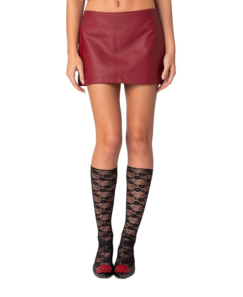 Edikted Aster Faux Leather Mini Skirt | Bloomingdale's (US)
