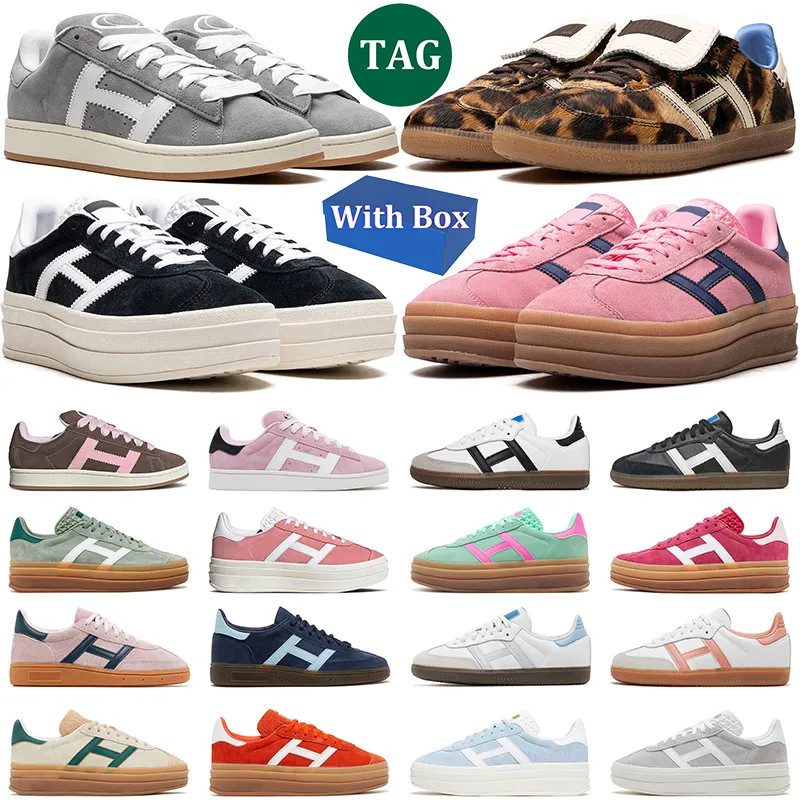 with box leopard shoes for men women bold 00s almost pink gum grey shoe spezial sneakers black wh... | DHGate