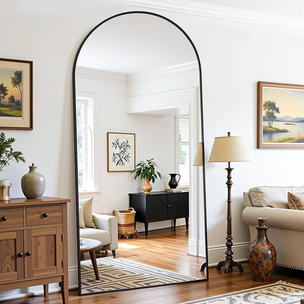 Full Length Mirror, 78"x38" Oversized Floor Mirror Freestanding, Full Body Mirror Floor Standing ... | Amazon (US)