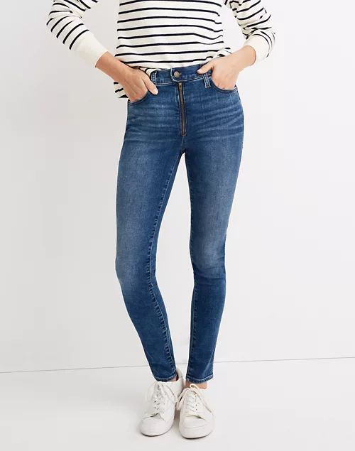 10" High-Rise Roadtripper Jeans in Ridgefield Wash: Zip-Front Edition | Madewell