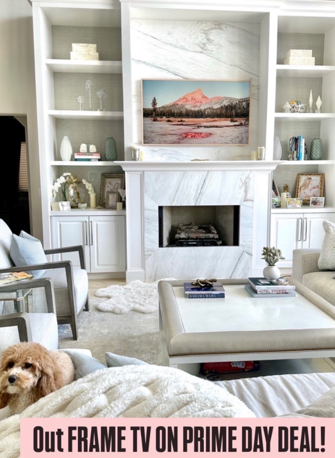 Our frame TV on sale! Amazon prime day sale. Probably my  favorite thing I bought in five years.

#LTKOver40 #LTKFindsUnder100 #LTKSaleAlert