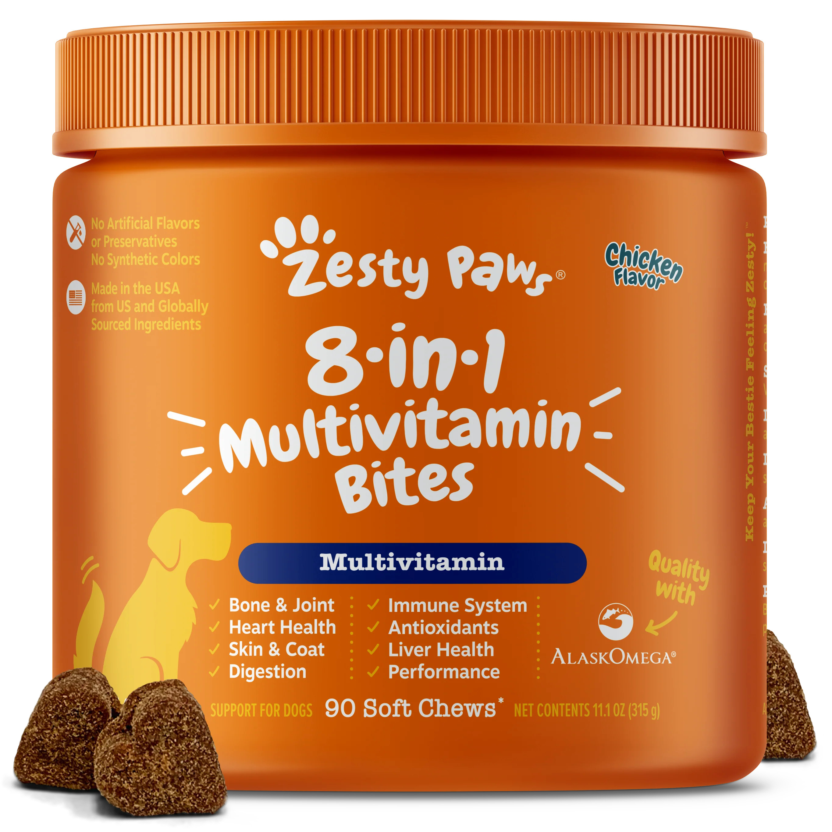 8-in-1 Multivitamin Bites for Dogs | Zesty Paws