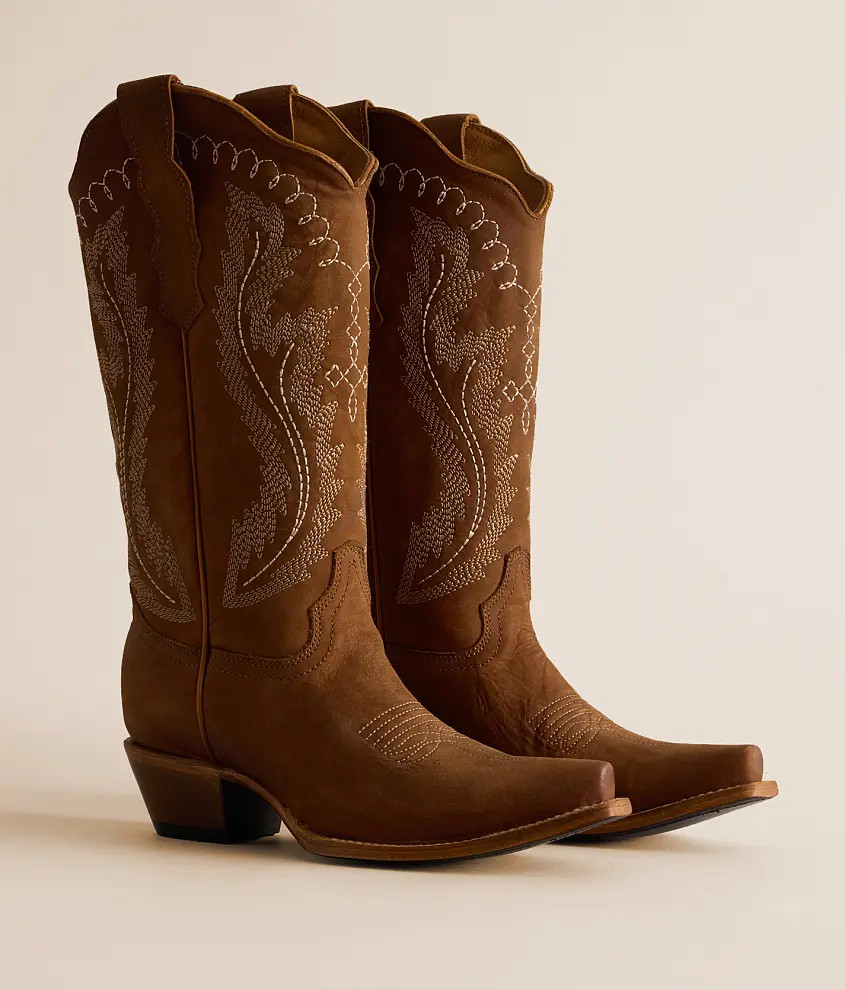 Embroidery Triad Leather Western Boot | Buckle