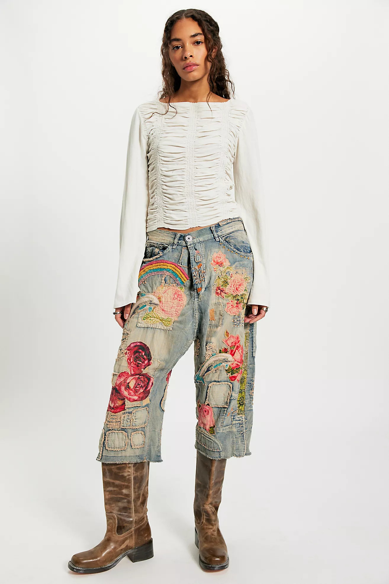 Magnolia Pearl Daphne Cropped Jeans | Free People (Global - UK&FR Excluded)