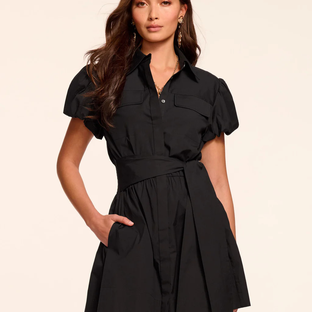 Nicky Cotton Poplin Short Sleeve Mini Dress | Ramy Brook