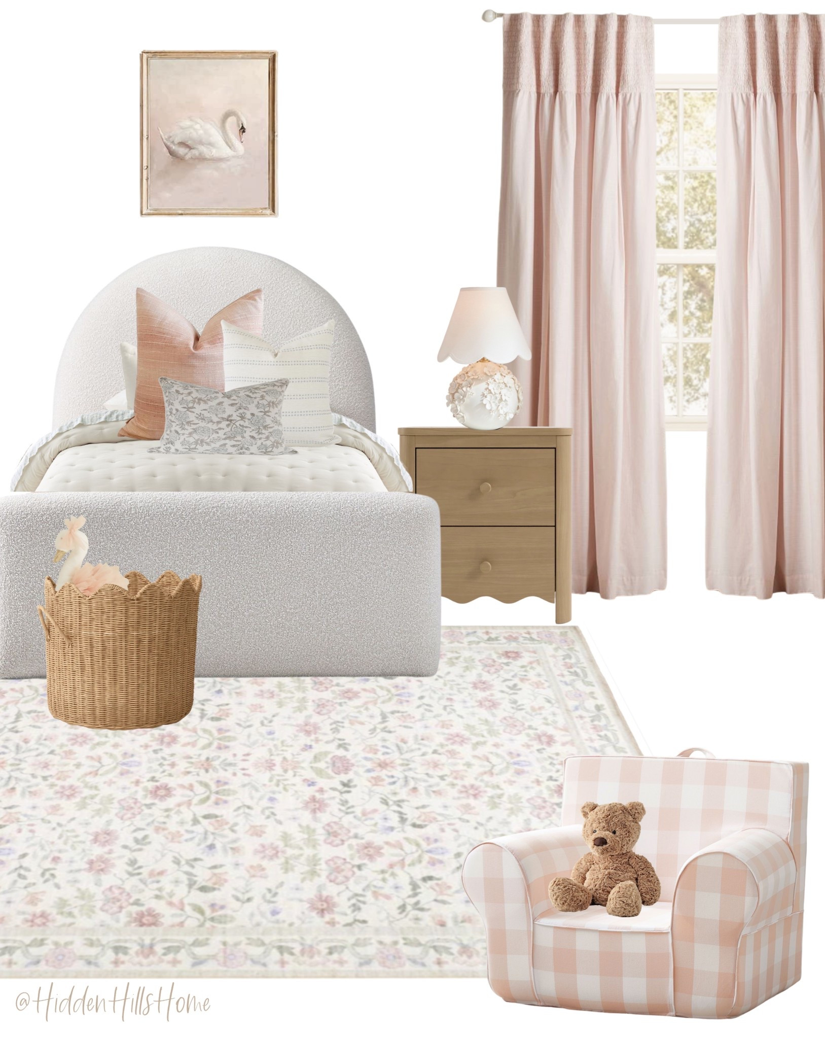Girls bedroom decor mood board! Cute girls room design, home decor ideas, toddler girls room, bedding, home inspiration #girlsroom

#LTKSaleAlert #LTKHome #LTKKids