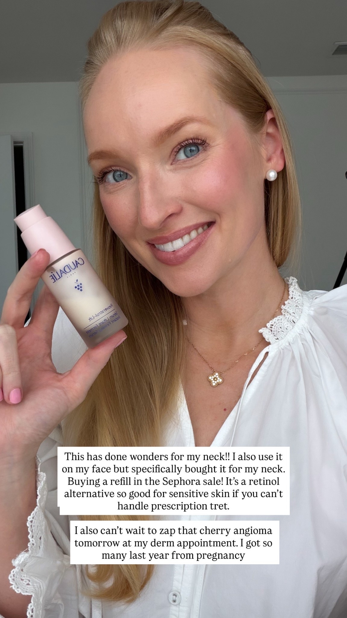 Here’s a product I’m repurchasing in the Sephora sale! It’s a retinol alternative for sensitive skin and has don’t wonders for my neck this last month. 

I plan to ask my fern tomorrow about starting feet again but in the past my skin hasn’t tolerated even low doses well. So we’ll see.. but I plan to continue using this on the nights I don’t use the prescription strength! 

Skincare for your thirties // anti aging skincare // Sephora skincare recs // millennial favorites // Botox free skin 

#LTKBeauty #LTKselfcare #LTKSaleAlert