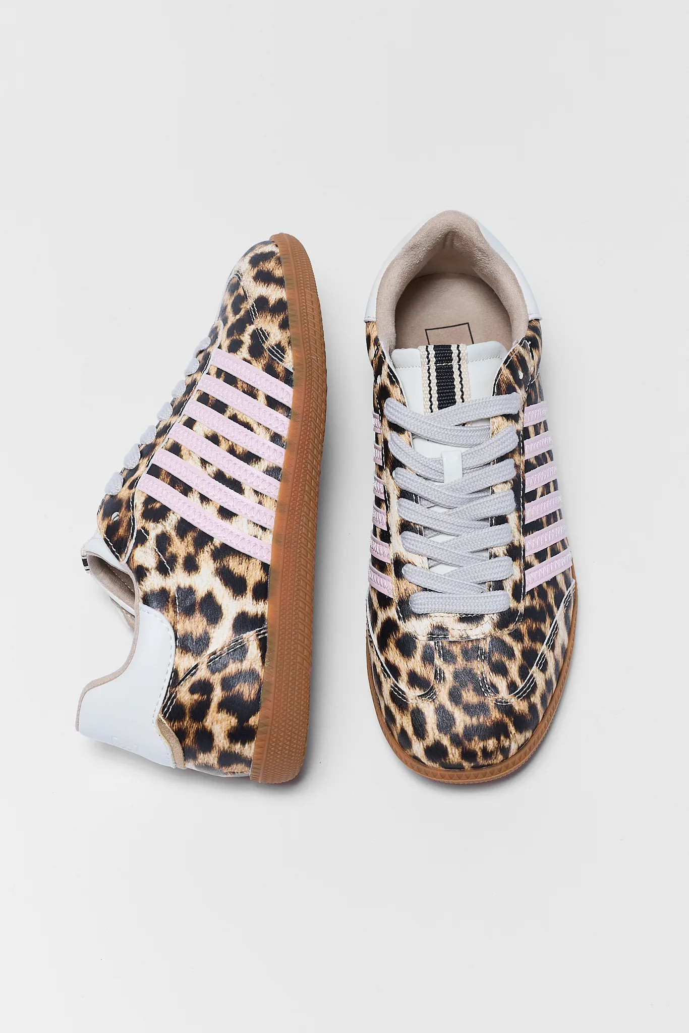 Stevie Leopard Striped Sneakers | Avara