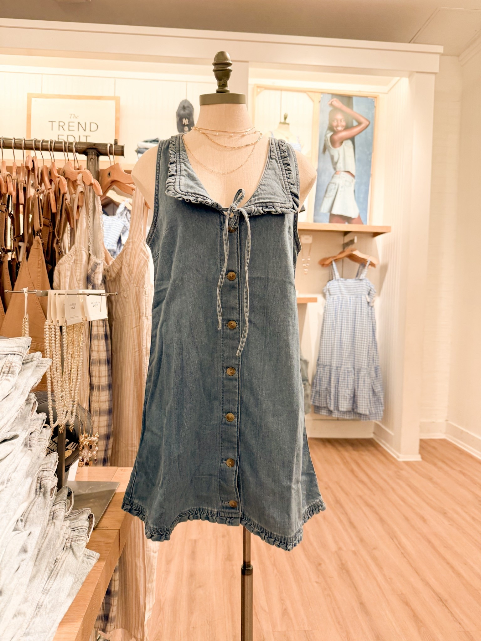 @American Eagle Outfitters #denimdress #americaneagle #countryconcertlook #deniminspo #styleguide 

#LTKFestival #LTKootd #LTKgrwm