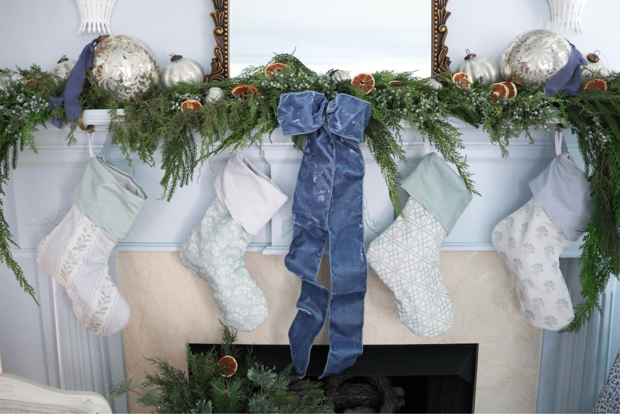 Chapple Chandler X Nicole Speake grandmillennial stocking collab - so cute!!!! 🩵

#LTKHome #LTKHoliday #LTKSeasonal