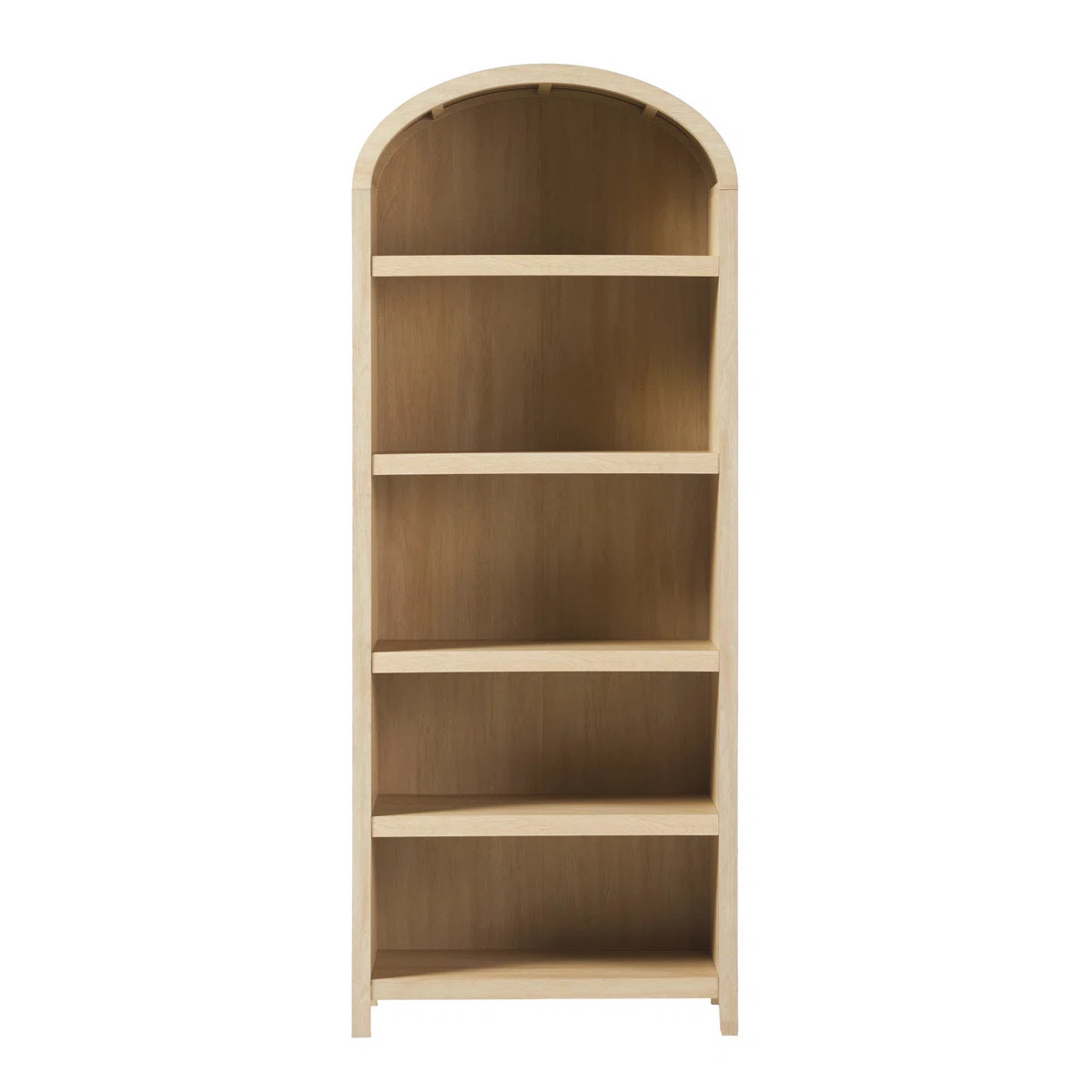 Sitarski 76" H x 30" W Curved Arch 5-Shelf Bookcase | Wayfair North America