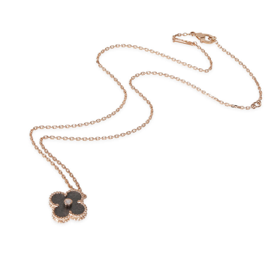 Pre-Owned Van Cleef & Arpels Alhambra Fashion Pendant in 18k Rose Gold 0.05 CTW | Jomashop.com & JomaDeals.com