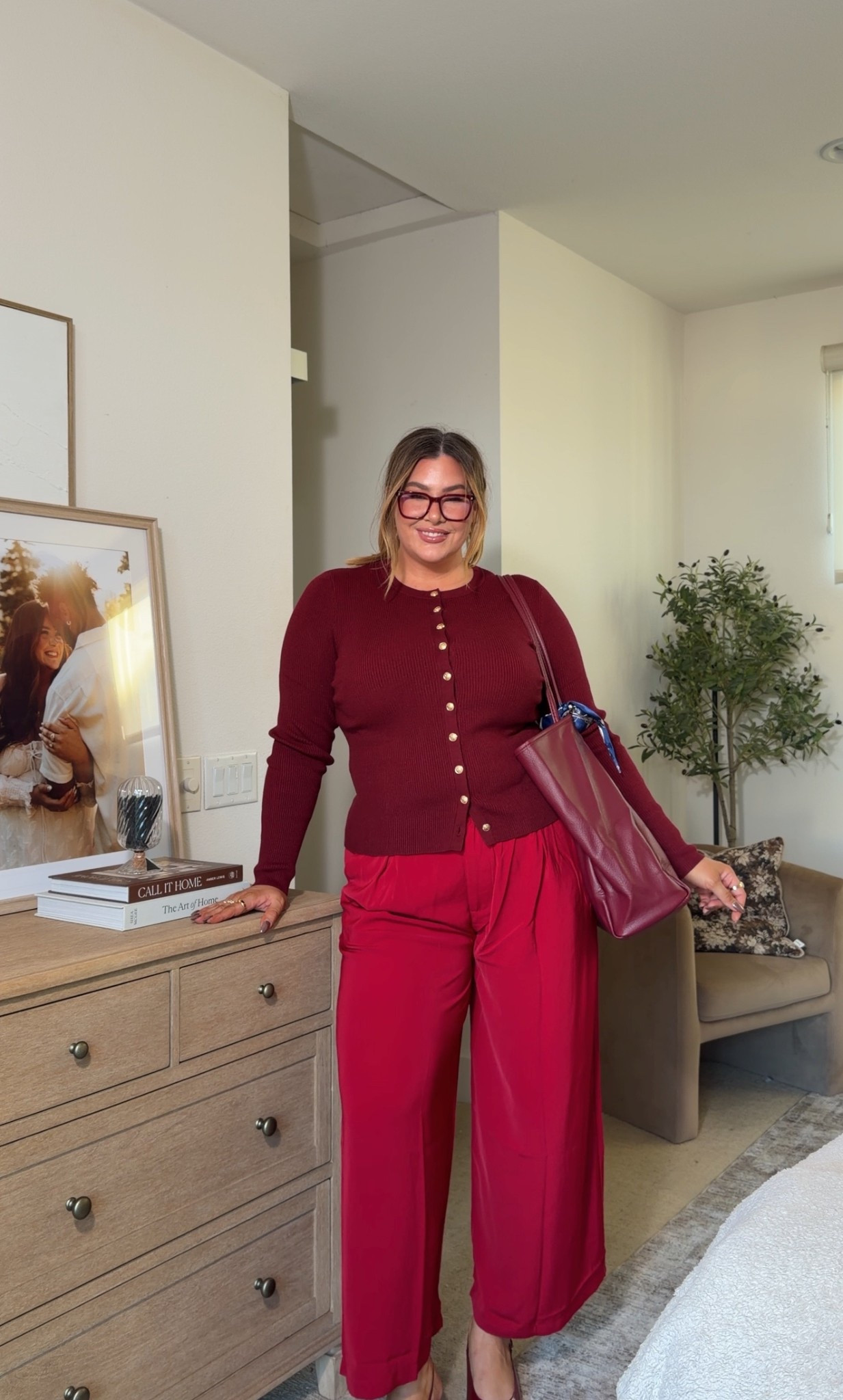 monochromatic work / Valentine’s Day outfit inspo ♥️ I’m wearing an xxl in these pants and an xl in this top!

#LTKootd #LTKMidsize #LTKValentine