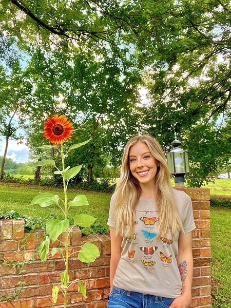 Love this butterfly graphic tee with some of my favorite Bible verses! It pairs perfectly with jeans or looks cute dressed up with a skirt 😍🦋😍 

#graphictee #butterflytee #casuallooks 

#LTKstyletip #LTKunder50 #LTKsalealert