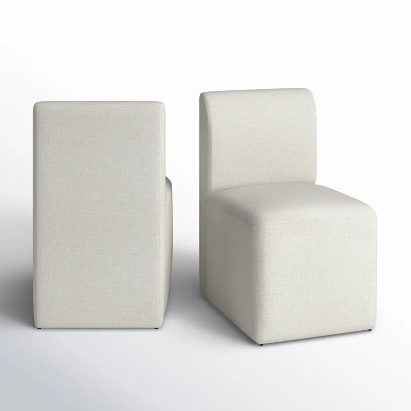 Bralan Polyester Blend Upholstered Back Dining Chair With Casters | Wayfair North America