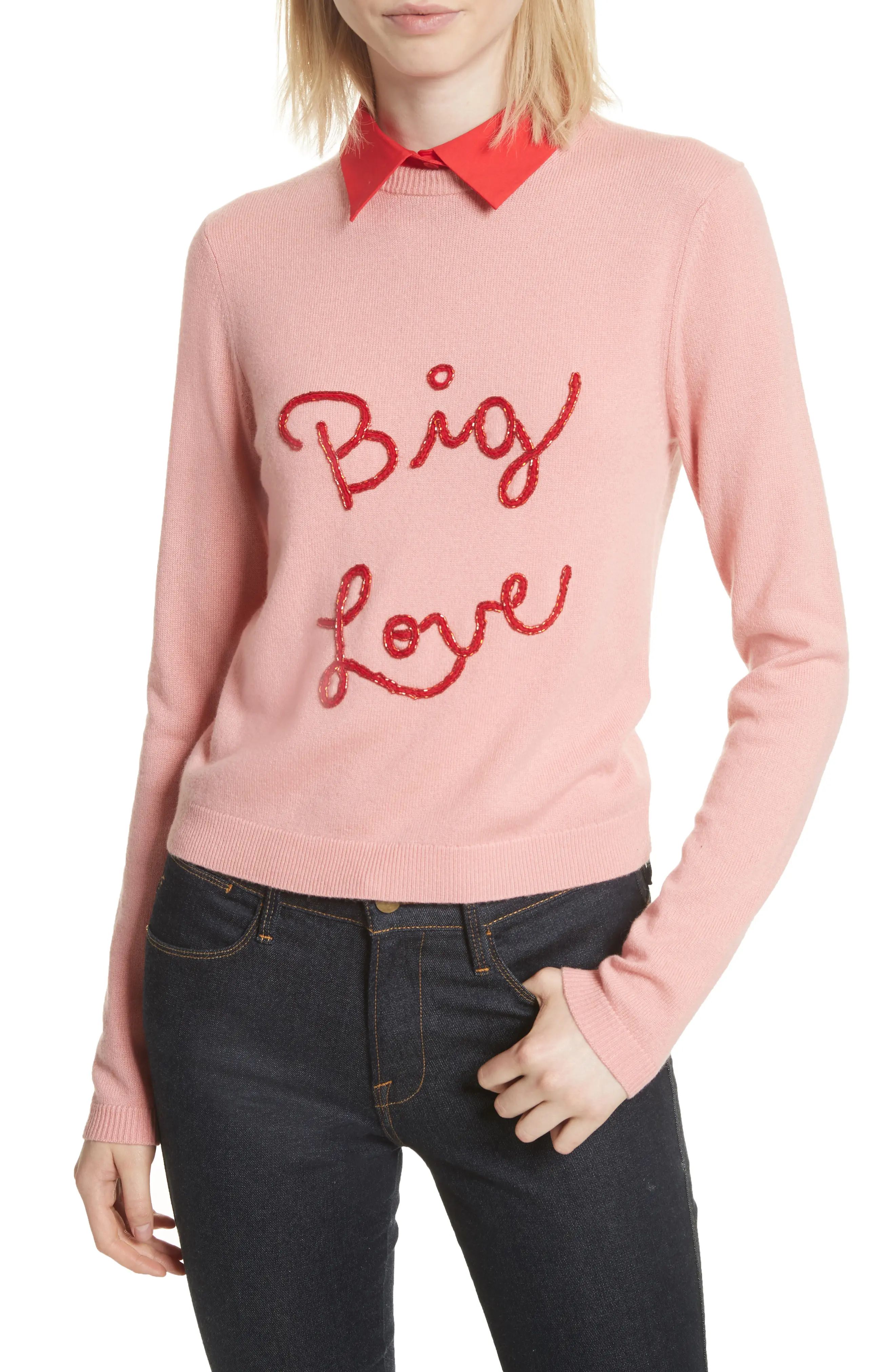 Big Love Embroidered Cashmere Sweater | Nordstrom