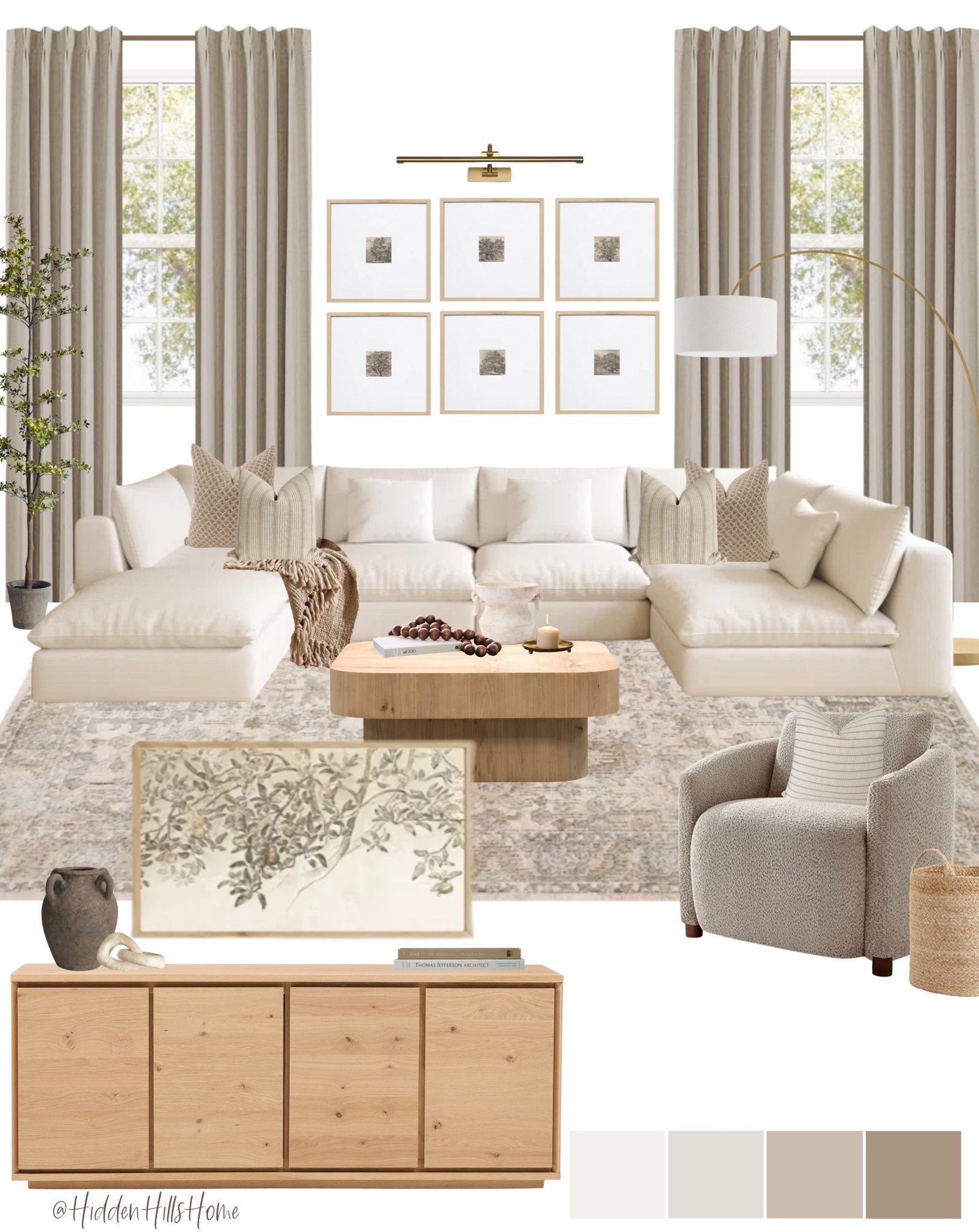 Neutral living room decor mood board, living room design ideas, home decor, living room sectional, coffee table decor, living room inspiration #neutral

#LTKHome #LTKSaleAlert #LTKSeasonal