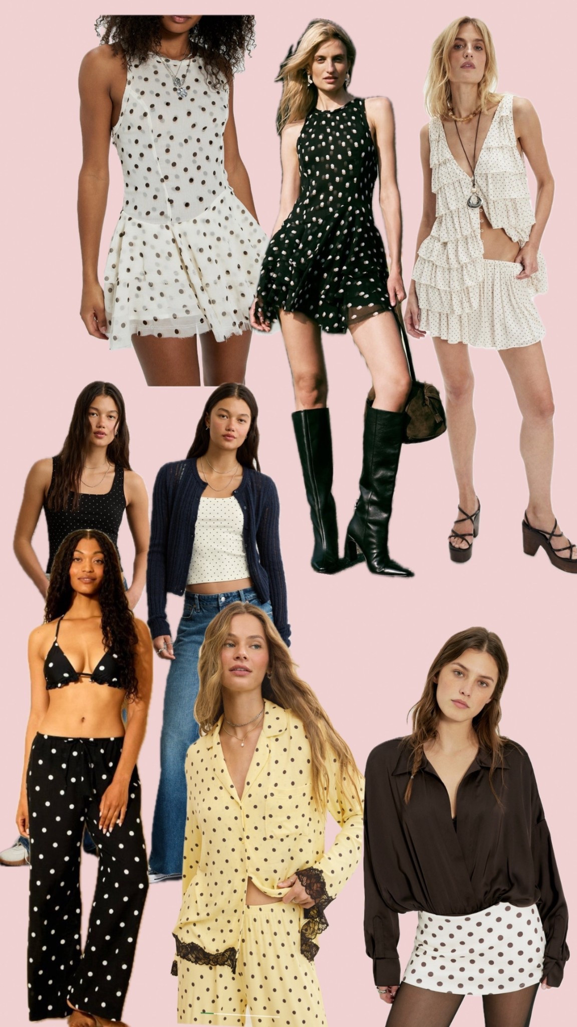 #polkadots are #trending from swim to tanks to dresses and pjs. add to your closet 

#LTKootd