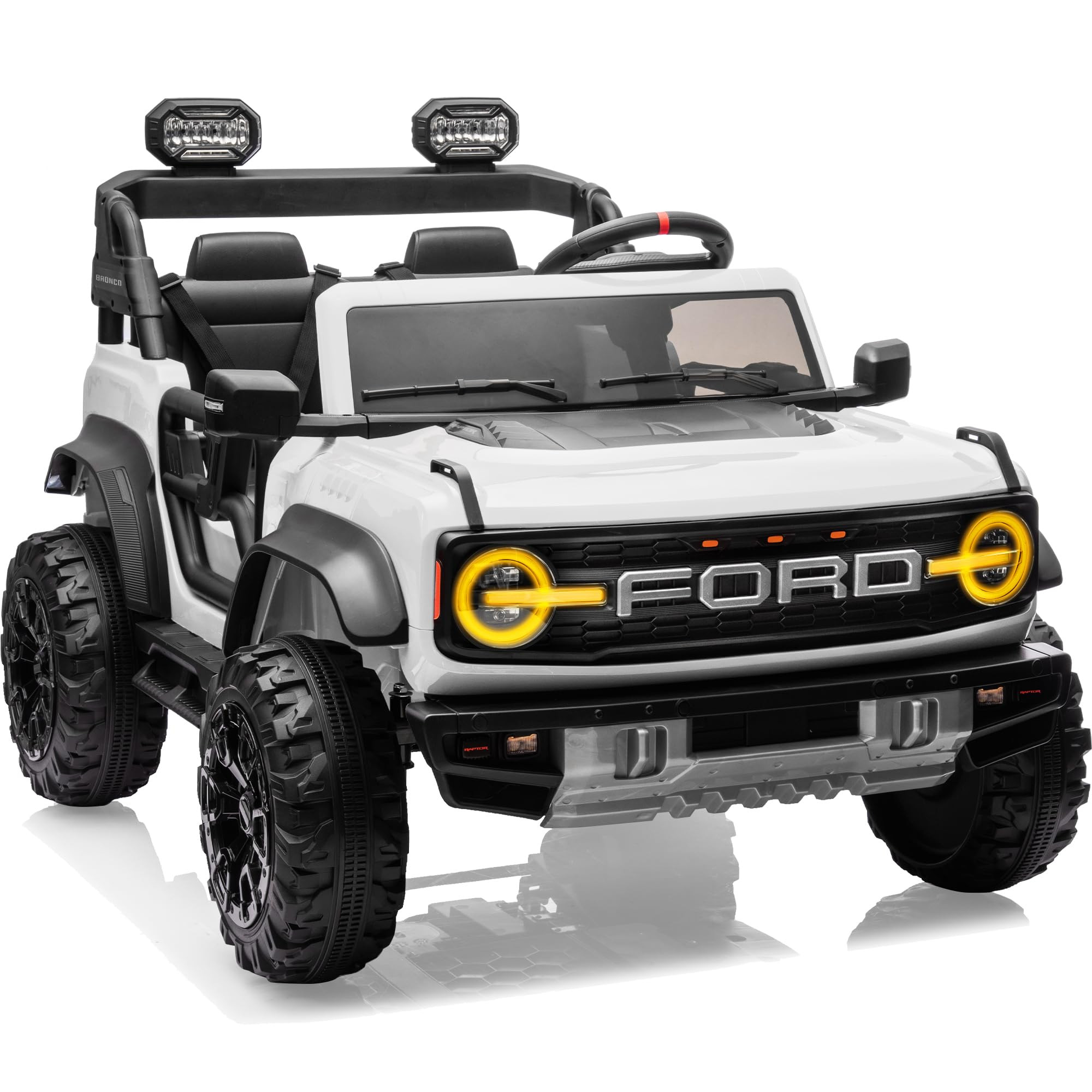 First Ride On Licensed Ford Bronco Raptor 24V 2 Seater Kids Ride on Toys, Battery Powered Electri... | Amazon (US)