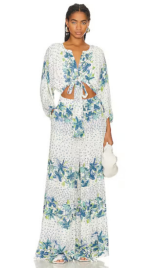 x REVOLVE Paradise Jumpsuit in Ivory Combo | Revolve Clothing (Global)