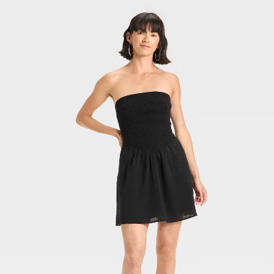 Women's Smocked Crinkle Gauze Mini Sundress - Universal Thread™ | Target