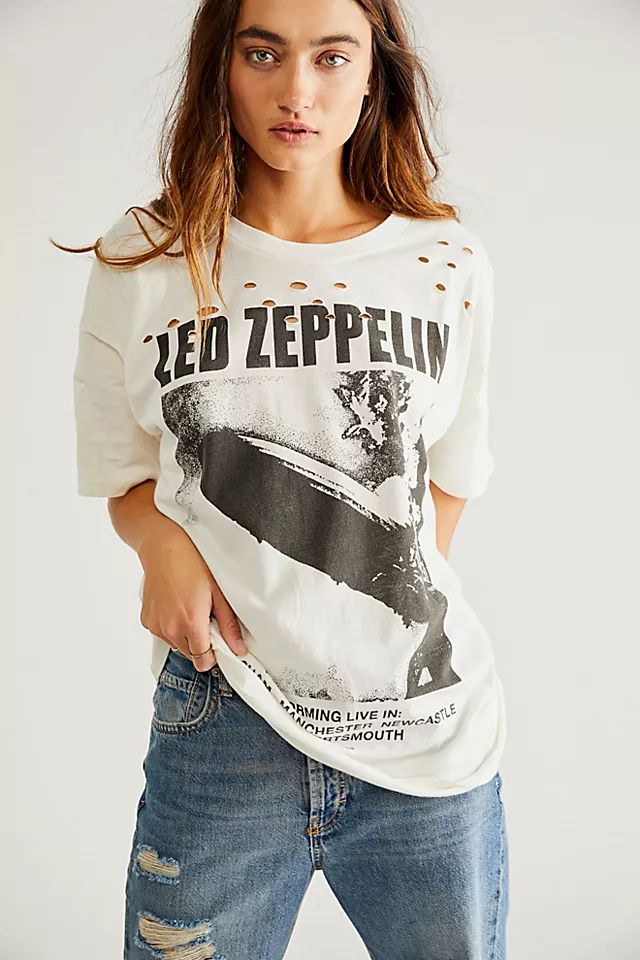 Led Zeppelin Blimp 1969 Merch Tee | Free People (Global - UK&FR Excluded)
