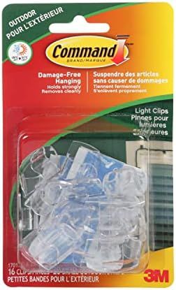 Command Outdoor Light Clips, Clear, 16 Clips 20 All Weather Strips | Amazon (CA)