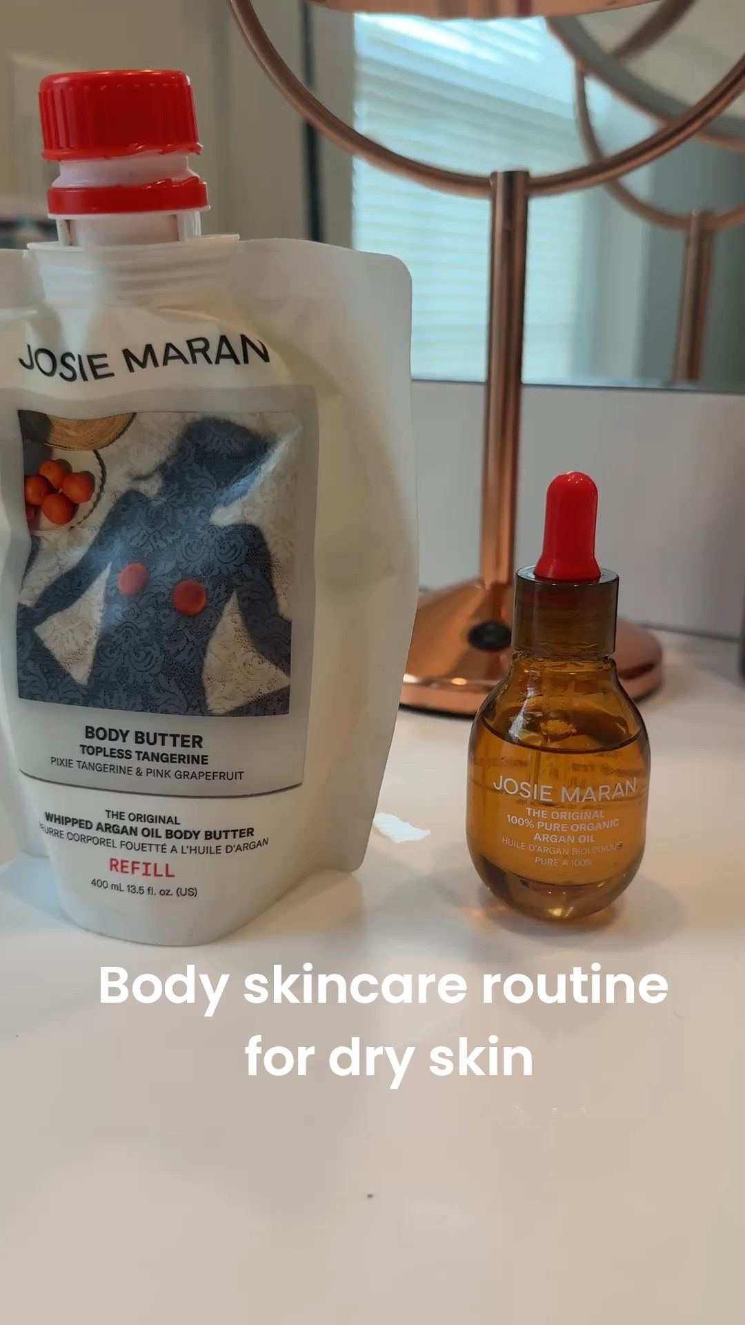Cooler weather calls for extra care! Josie Maran’s body butter and pure argan oil are a dream duo for dry skin—rich, hydrating, and perfect for keeping skin soft and glowing all season long.