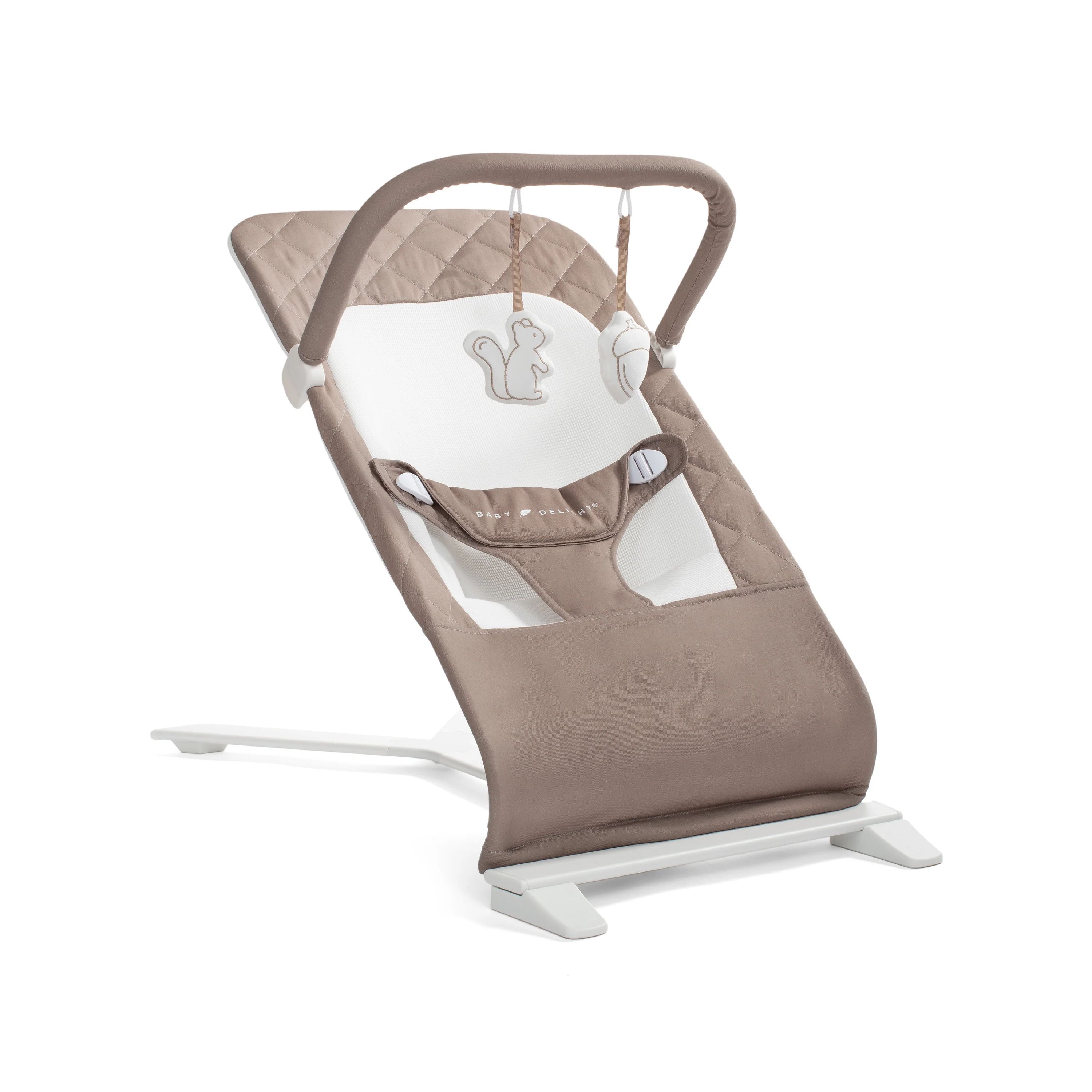 Alpine Organic Deluxe Portable Bouncer - Organic Mocha | Baby Delight