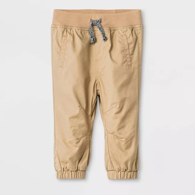 Baby Boys' Woven Pull-On Pants - Cat & Jack™ Brown | Target