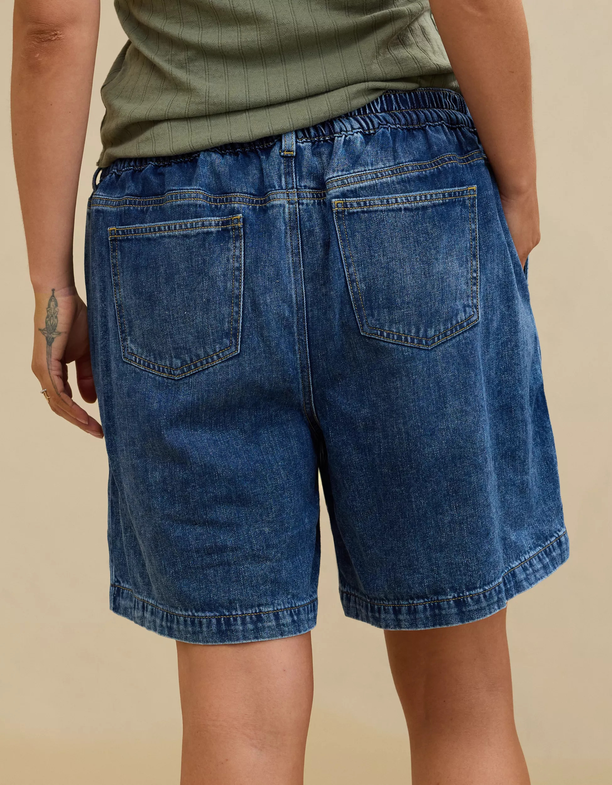 Aerie Denim Trouser Jort | Aerie