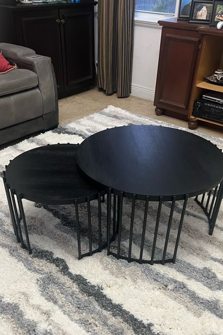 Coffee table we just received as part of our remodeling . You can tuck one under or spread them apart . 

#LTKhome #LTKfamily