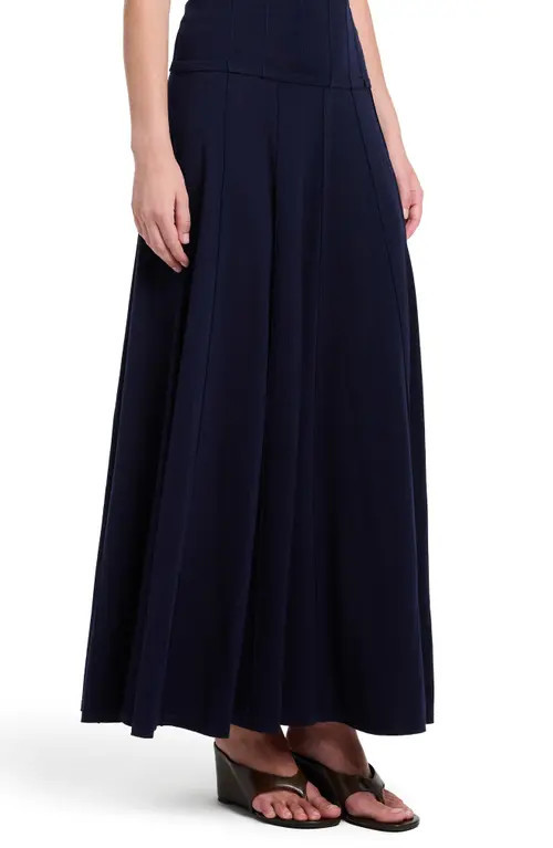 TWP Seamed Wool Maxi Skirt in Blue Nights at Nordstrom, Size X-Small | Nordstrom