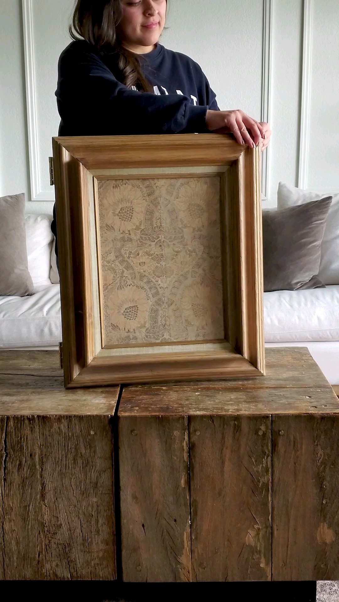 DIY Picture Frame Storage Cabinet Supplies 🖼🛠 The wood is Claymark Select Pine .75"  x 2" x 6' found in store at The Home Depot.

#LTKHome