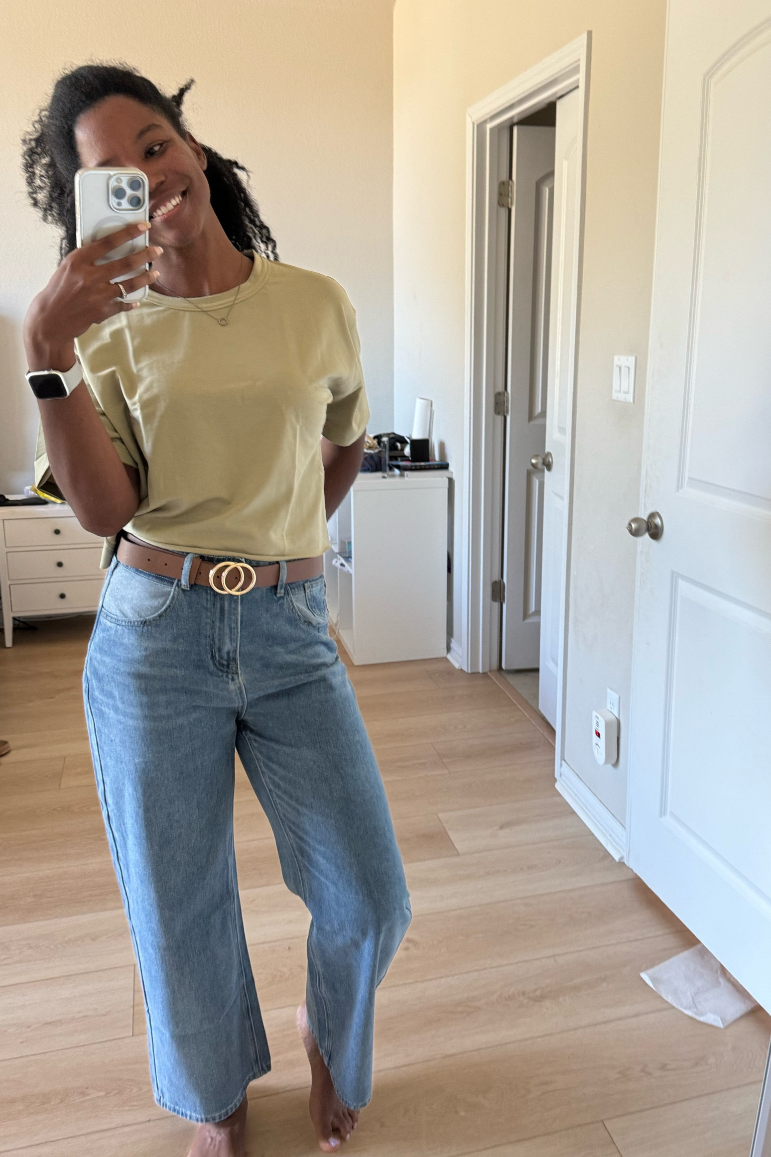 Styled by my 13-year-old 😆. But I like it! It’s the first time I’m not wearing athlesiure or PJs in months! 

#LTKfamily #LTKfindsunder100 #LTKstyletip