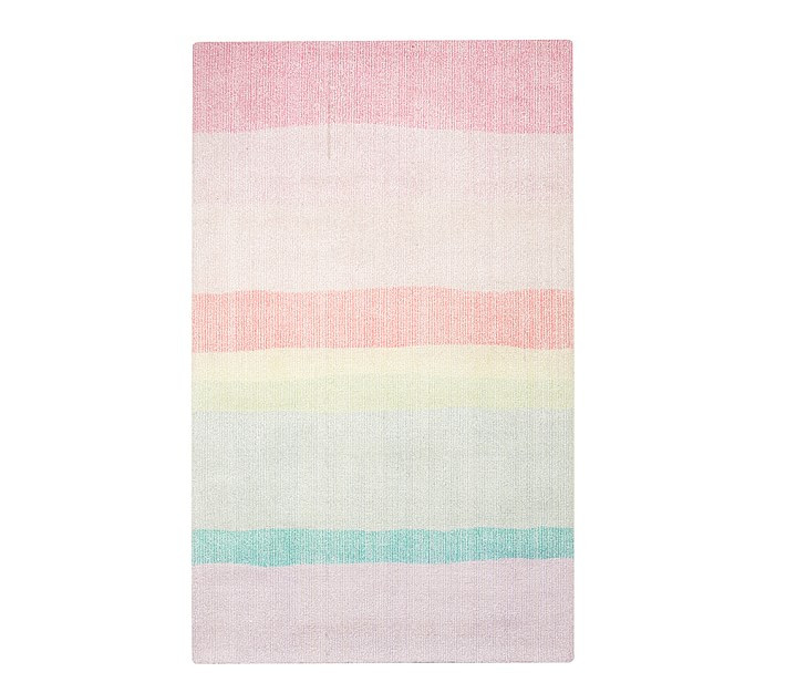 Rainbow Ombre Rug | Pottery Barn Kids