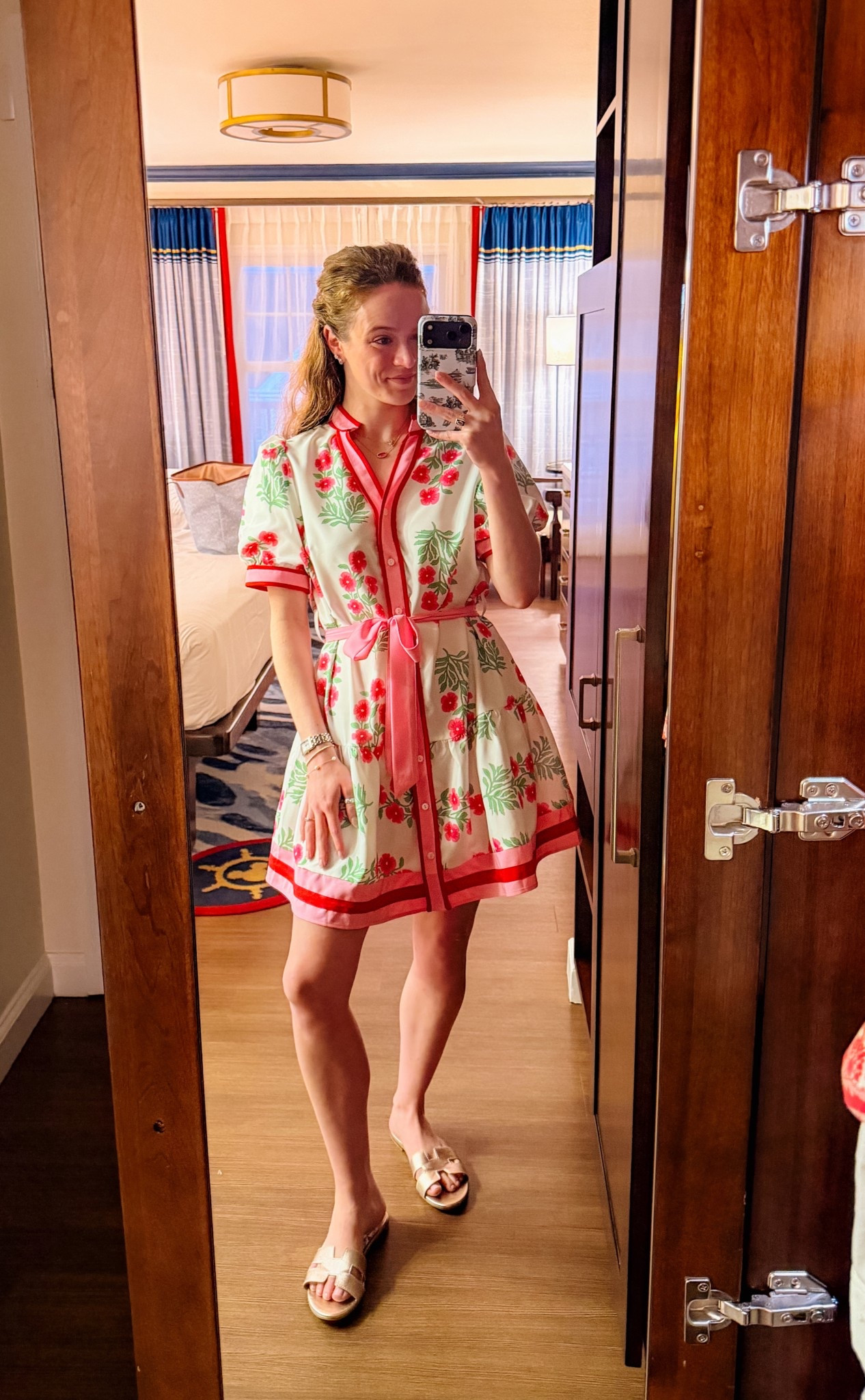 For the last full day of my work conference, pulled out this Amazon dress!!🌸❤️ absolutely LOVE the color pallet on this one, pink & red are too cute together !!

#LTKgrwm #LTKTravel #LTKWorkwear