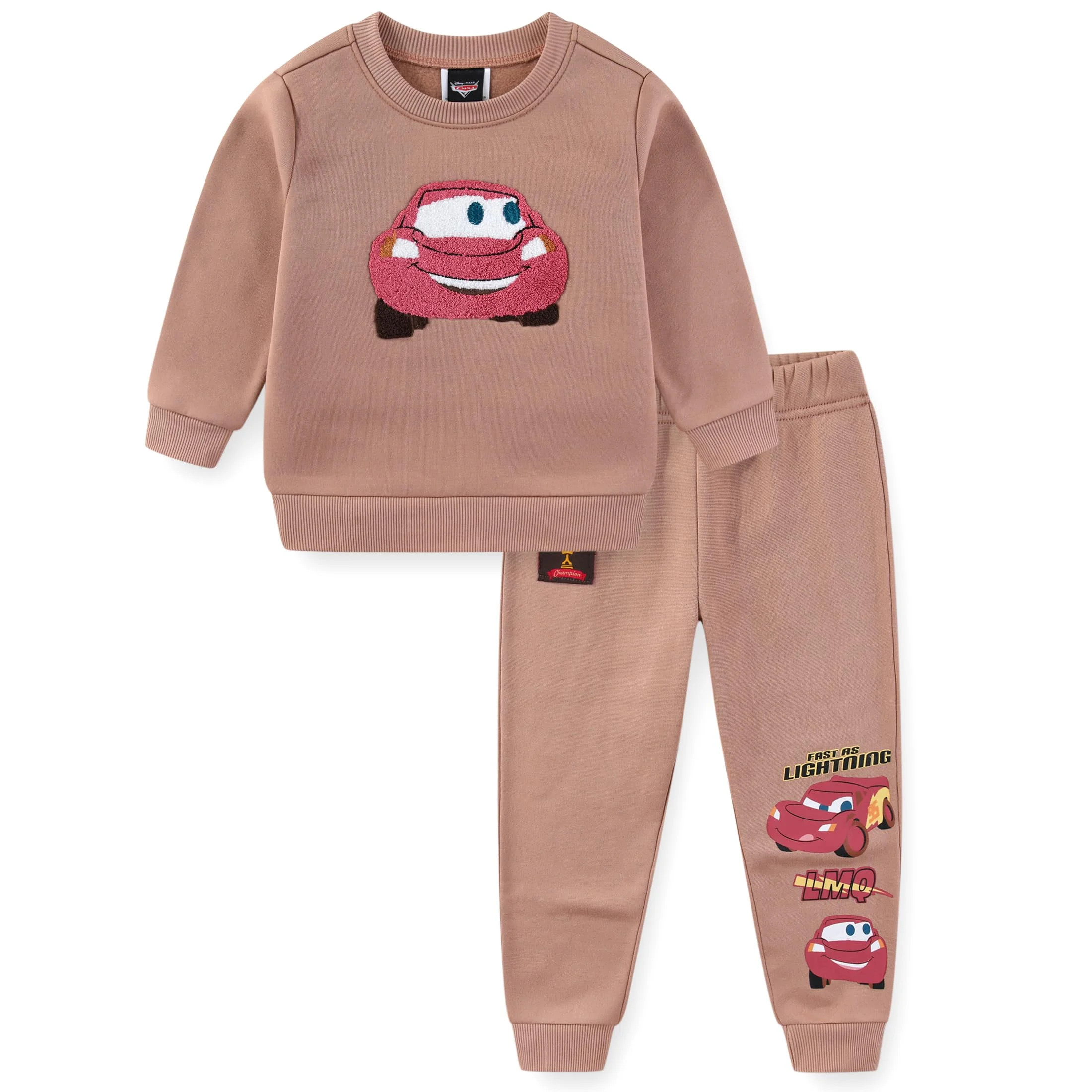 Disney Cars Lightning McQueen Sweatshirt and Pants Set (Boys), 2 Piece Set, Sizes 2T-4T | Walmart (US)