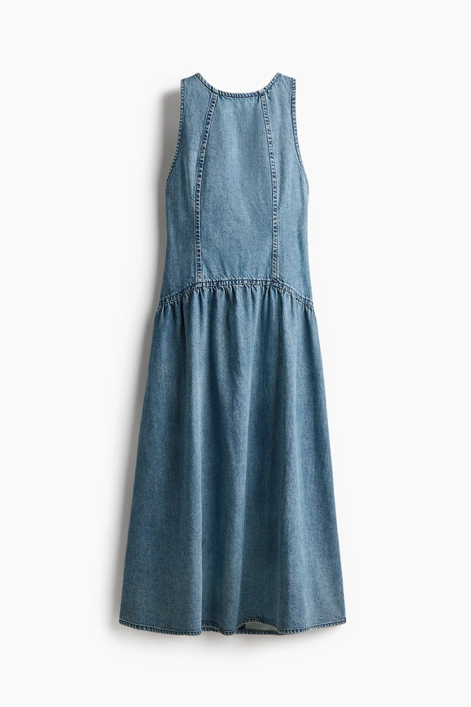 H&M Denim Dress With Flared Skirt (Women) | Nordstrom | Nordstrom