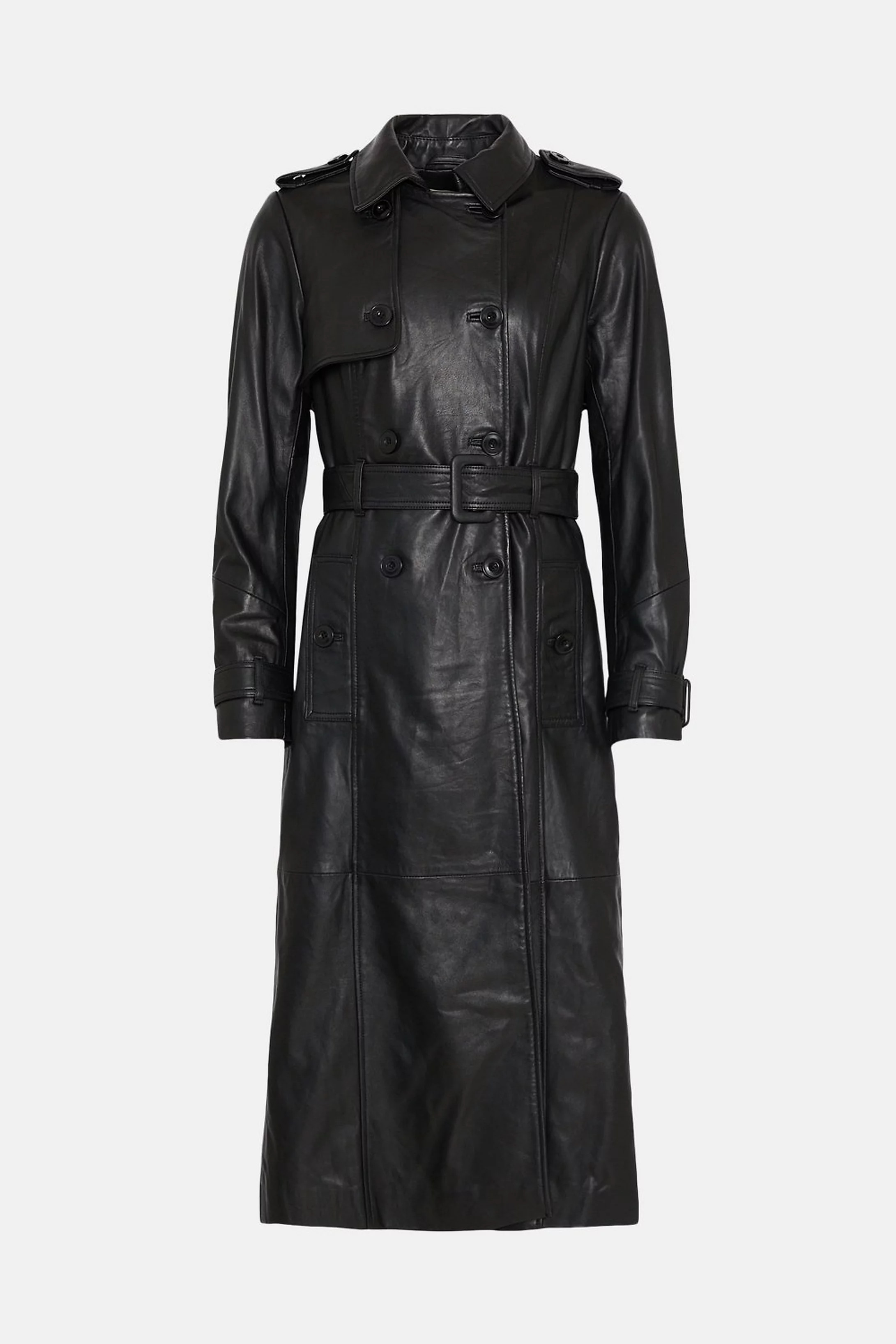 Leather Trench Coat | Oasis UK & IE