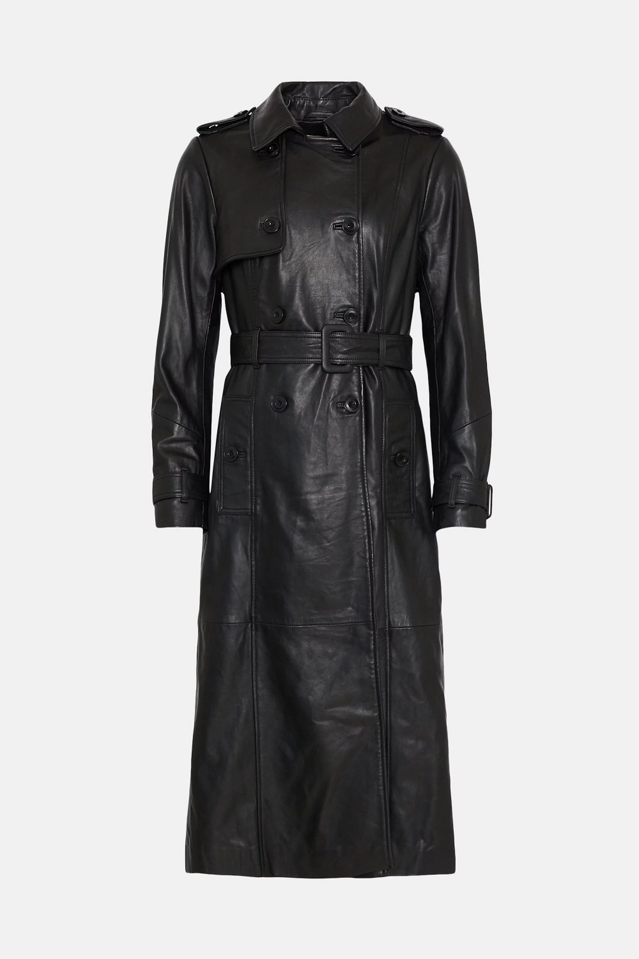 Leather Trench Coat | Oasis UK & IE
