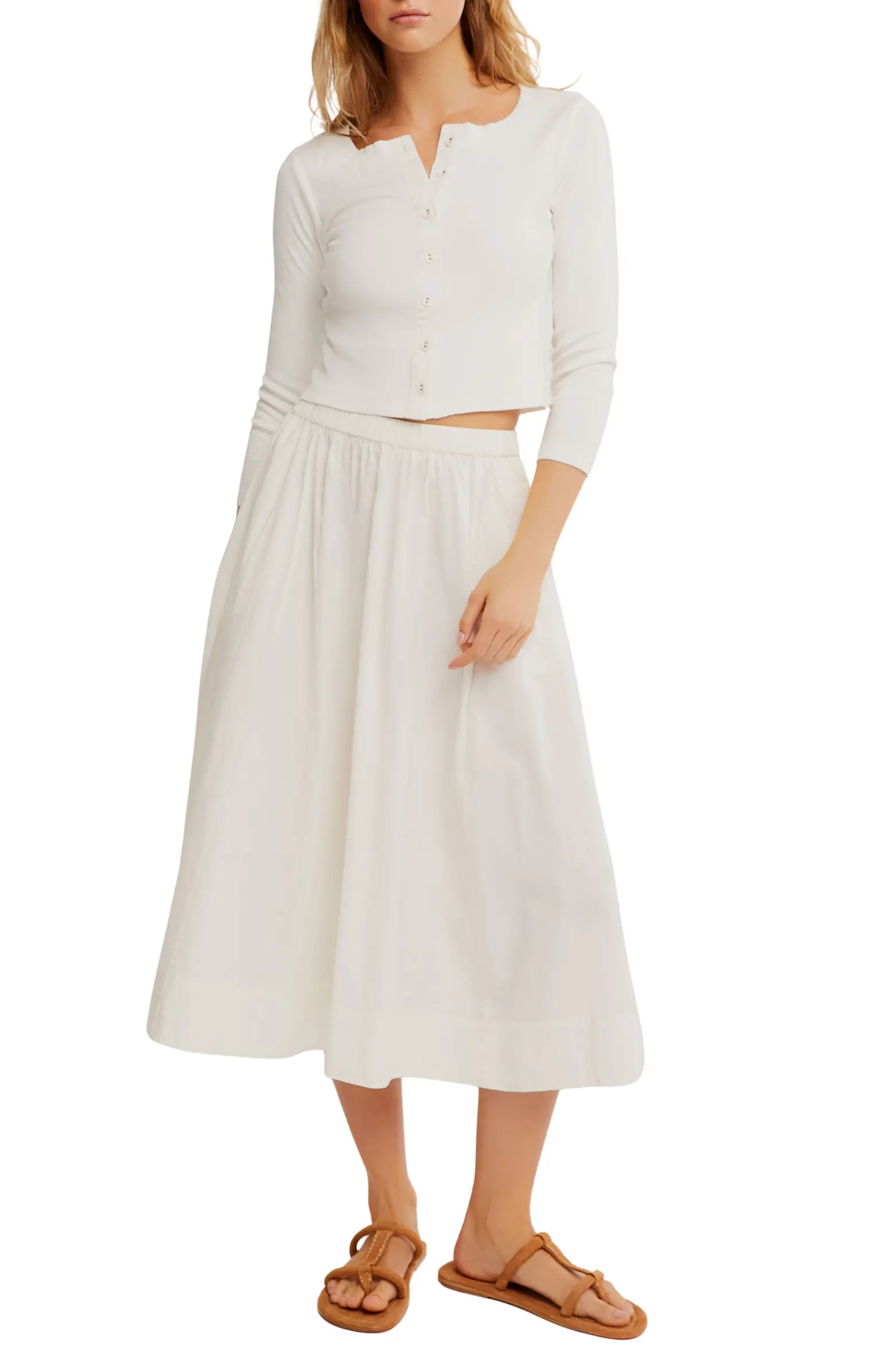 Free People Perfect Tones Cardigan & Skirt | Nordstrom | Nordstrom