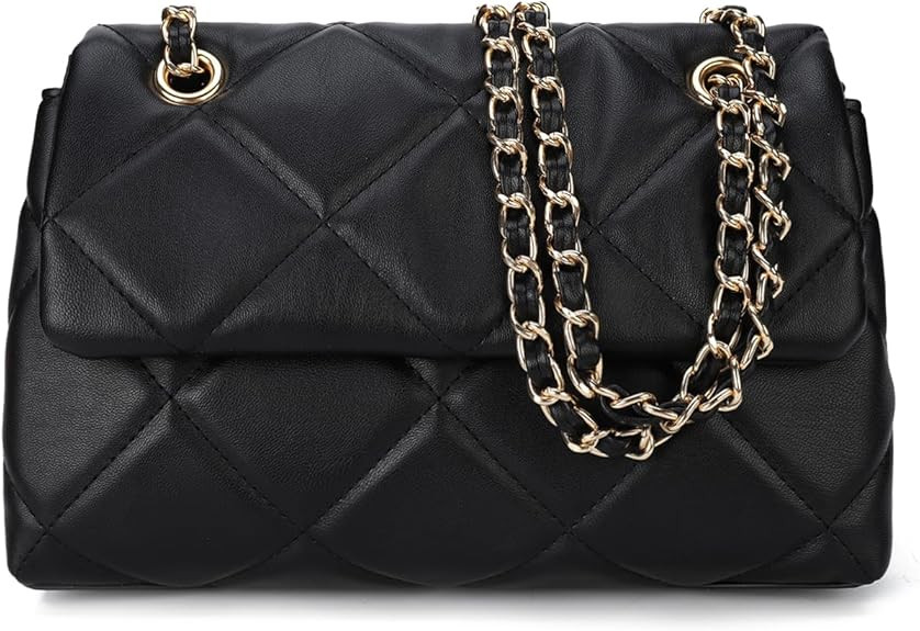 Gladdon Quilted Crossbody Purse for Women Small Ladies Shoulder Bags with Chain Trendy Clutch Pur... | Amazon (US)