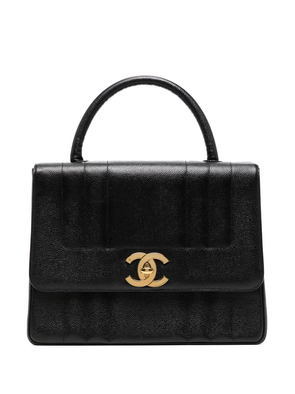 CHANEL Pre-Owned 1995 Mademoiselle Handbag | Black | FARFETCH AU | Farfetch Global